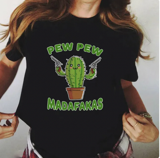 Pew-Pew cactus unisex shirt